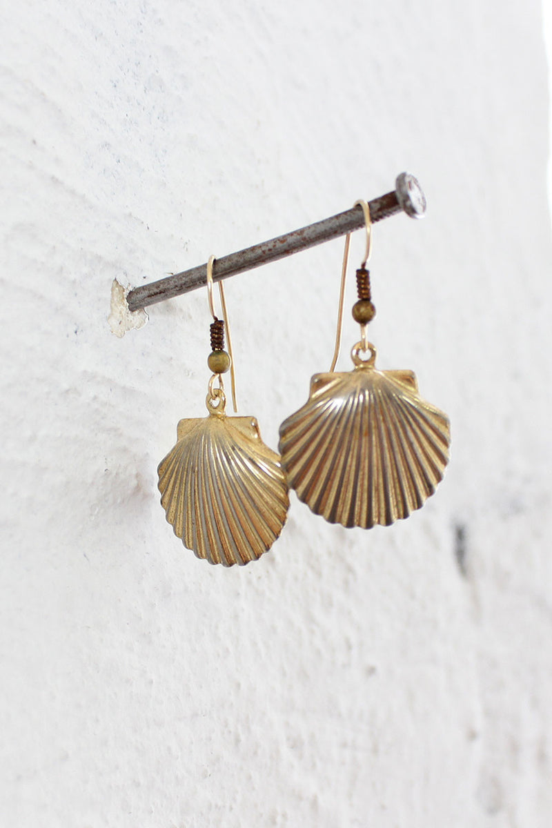 Bay Scallop Dangle Earrings