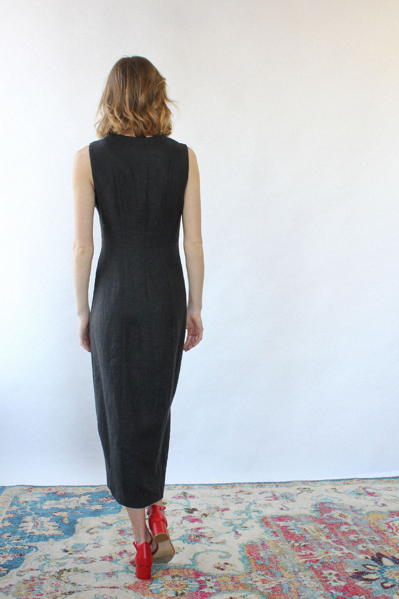 Tailored Linen Dress XS/S OMNIA Tailored Linen Dress XS/S OMNIA