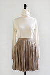 Classic Khaki Pleated Skirt XS/S