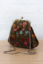 Flower Tapestry Chain Strap Purse