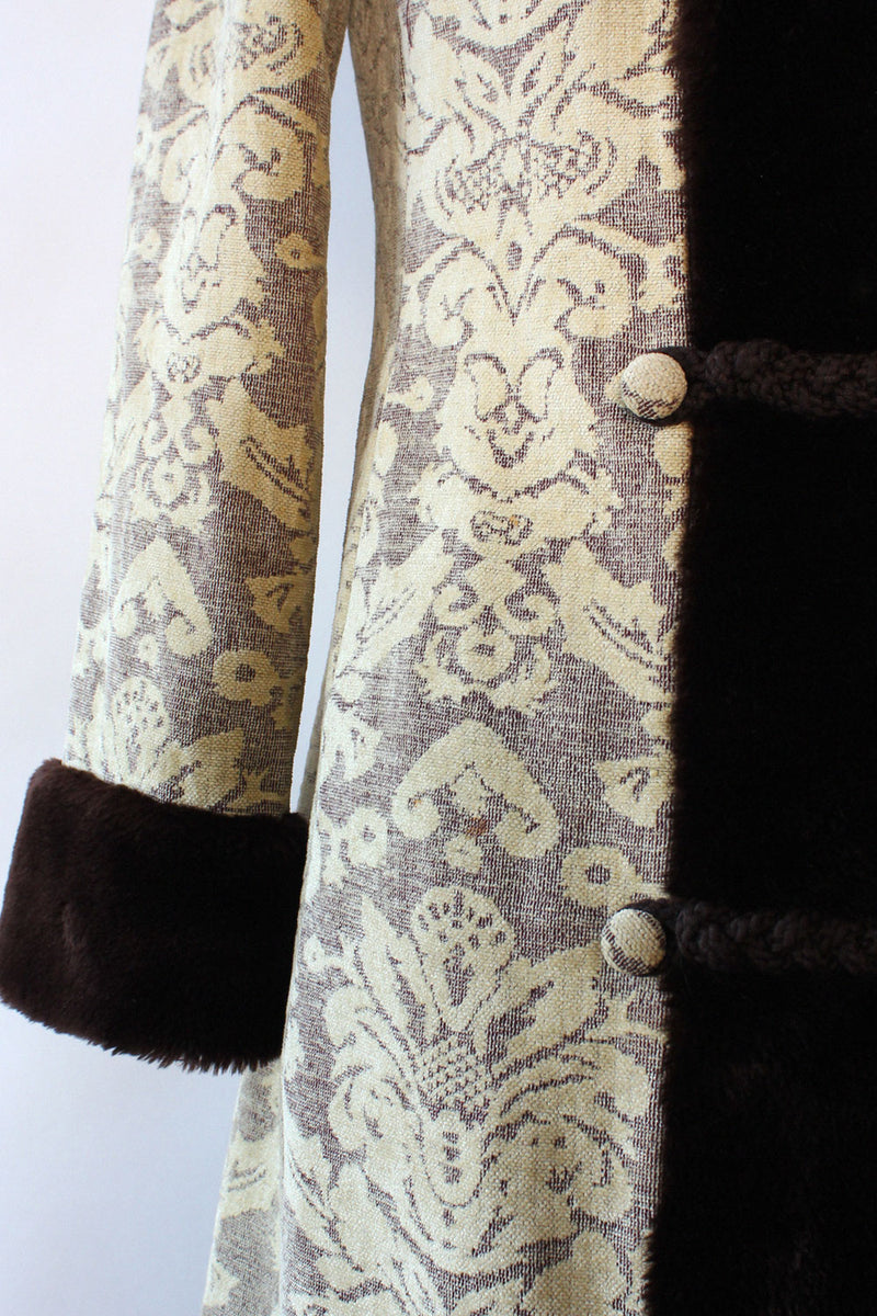 Hooded Tapestry Elevenses Coat XS/S