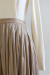 Classic Khaki Pleated Skirt XS/S