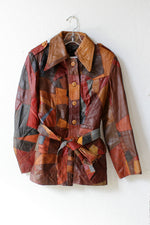 Crazy Quilt Leather Jacket XS/S
