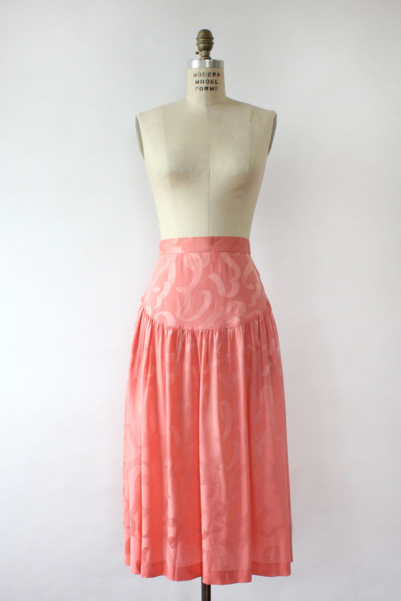 Flamingo Pink Silk 2 pc Set S/M