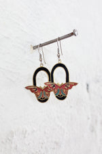Butterfly Away Enamel Earrings