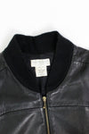 Buttery Leather Bomber Jacket S
