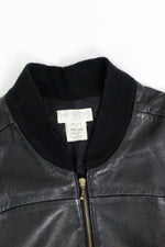 Buttery Leather Bomber Jacket S