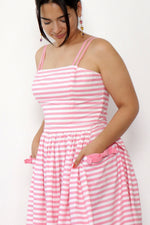 Pink Stripe Pocket Sundress M/L