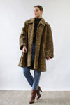 Leopard Faux Fur Swing Coat M/L