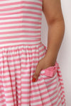 Pink Stripe Pocket Sundress M/L