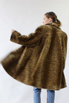 Leopard Faux Fur Swing Coat M/L