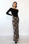 Black Yellow Cobalt Plaid Maxi XS/S