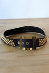 Brass Studded Curve Belt XS/S