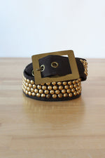 Brass Studded Curve Belt XS/S