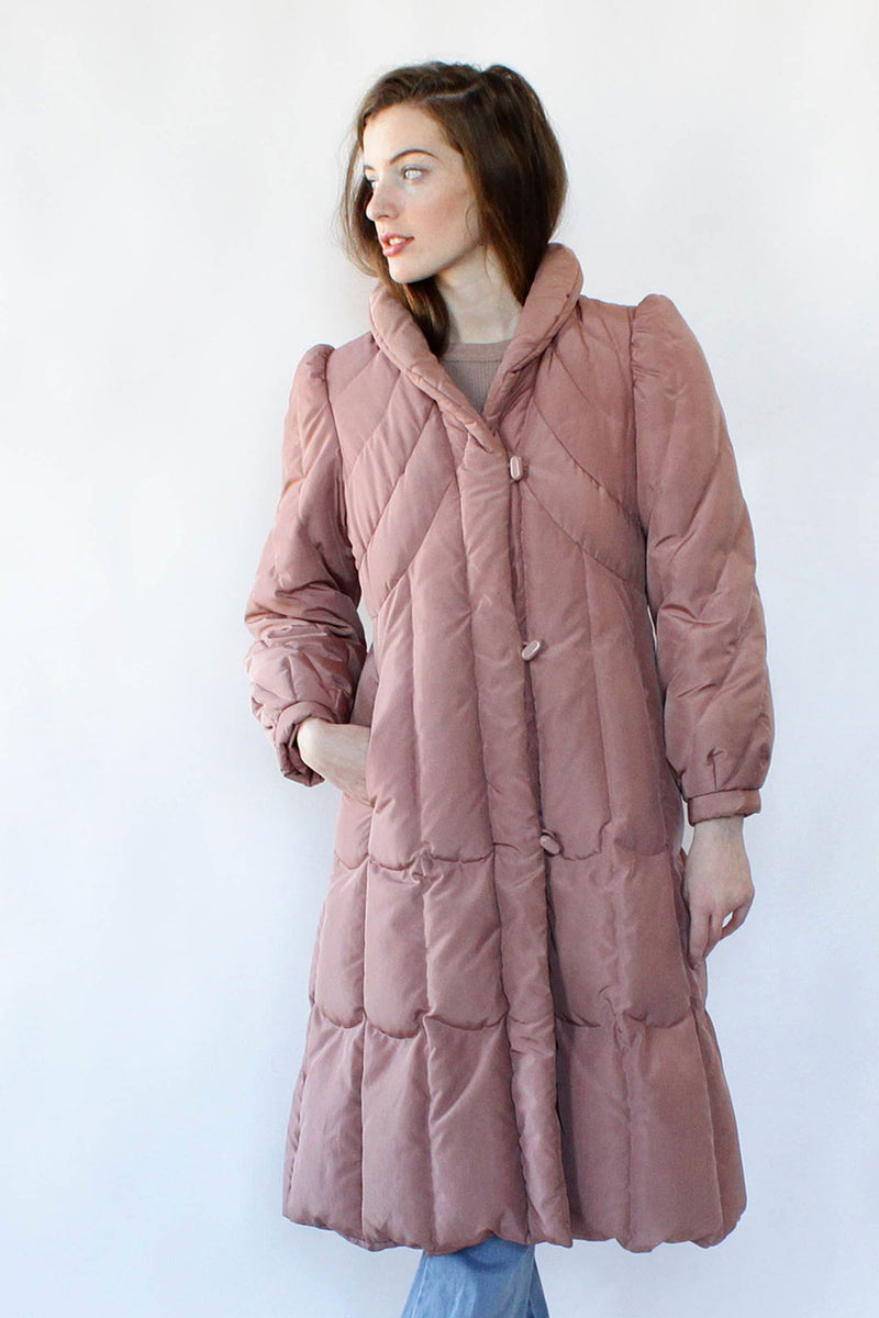Dusty Rose Puffer Coat S/M