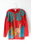 Reindeer Scenic Sweater