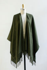 Olive Fringey Shawl