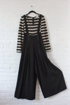Dara Striped Suspender Jumpsuit M