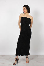 Birgitta Pleated Column Dress XS-M