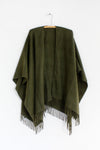 Olive Fringey Shawl