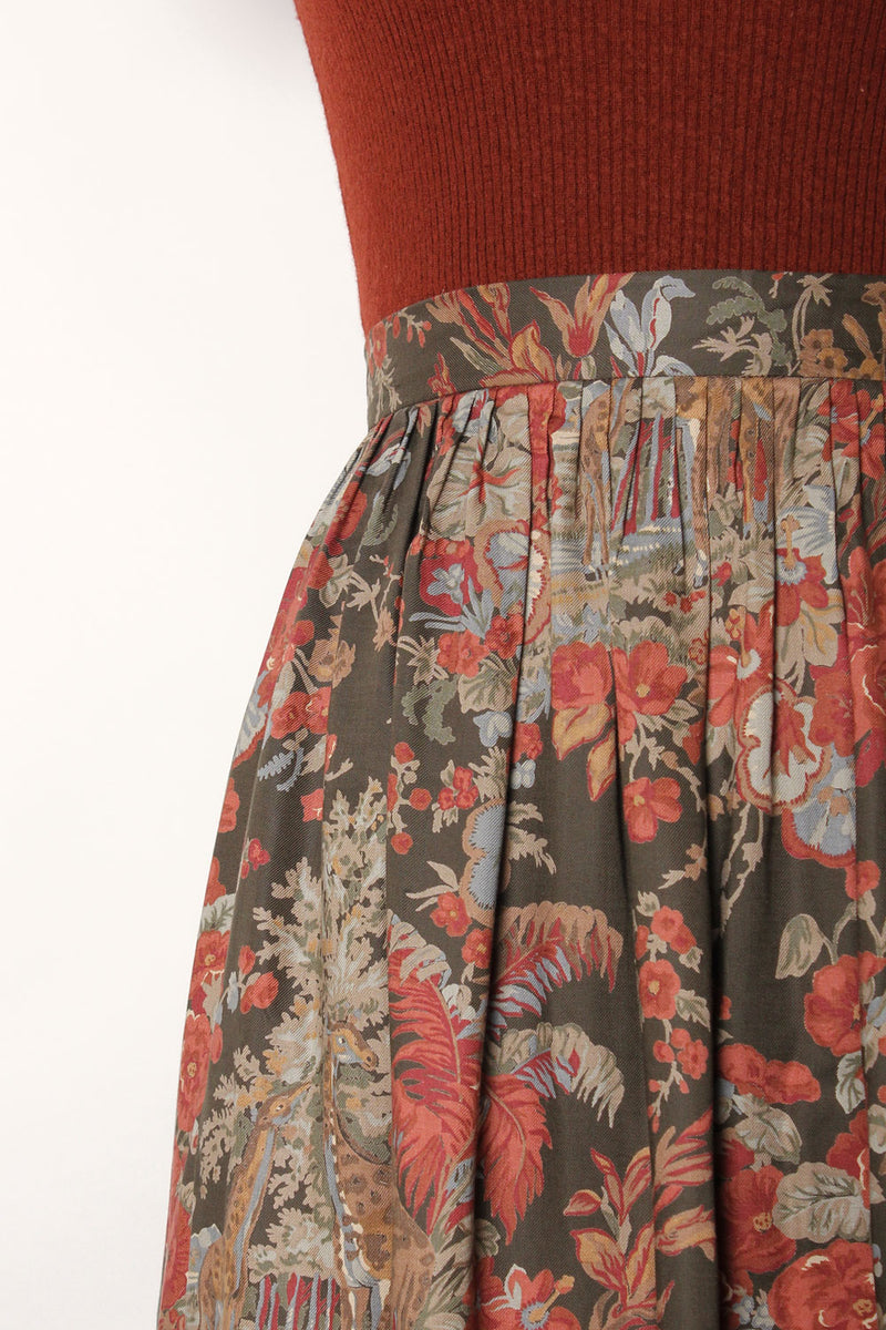 Gathered Giraffe Skirt L
