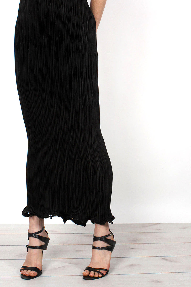 Birgitta Pleated Column Dress XS-M