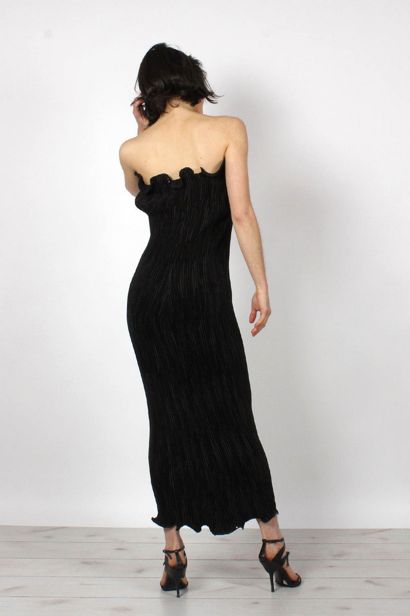 Birgitta Pleated Column Dress XS-M