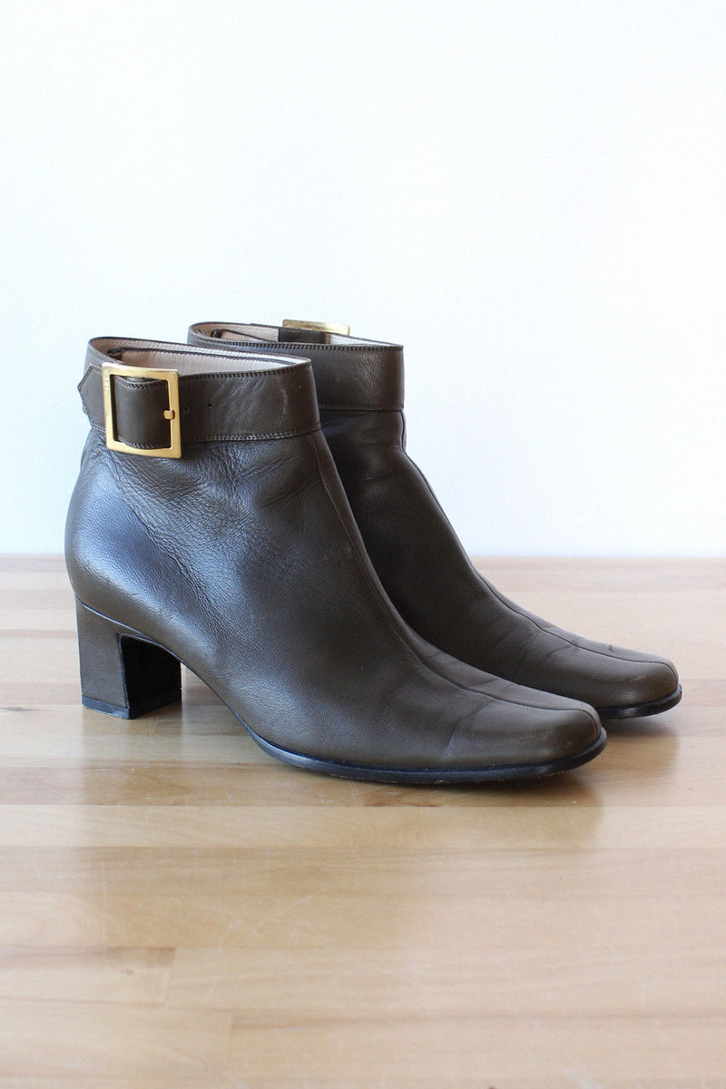 Christian Dior Olive Booties 7-7.5