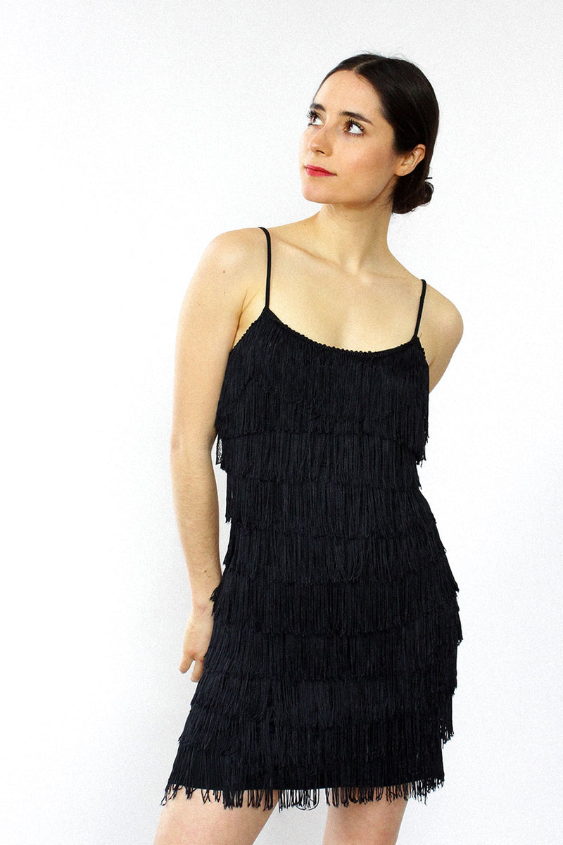 Full Fringe 90s Mini Dress XS/S OMNIA Full Fringe 90s Mini Dress XS/S OMNIA