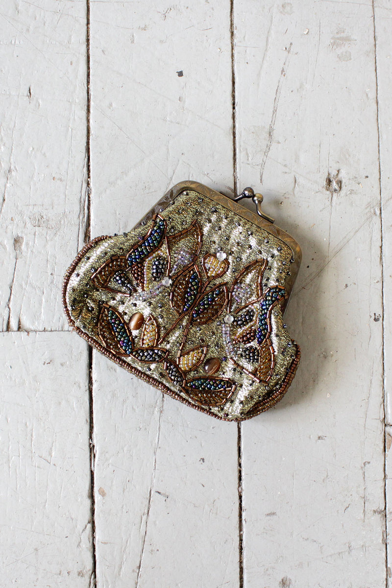 Bronze Beaded Purse