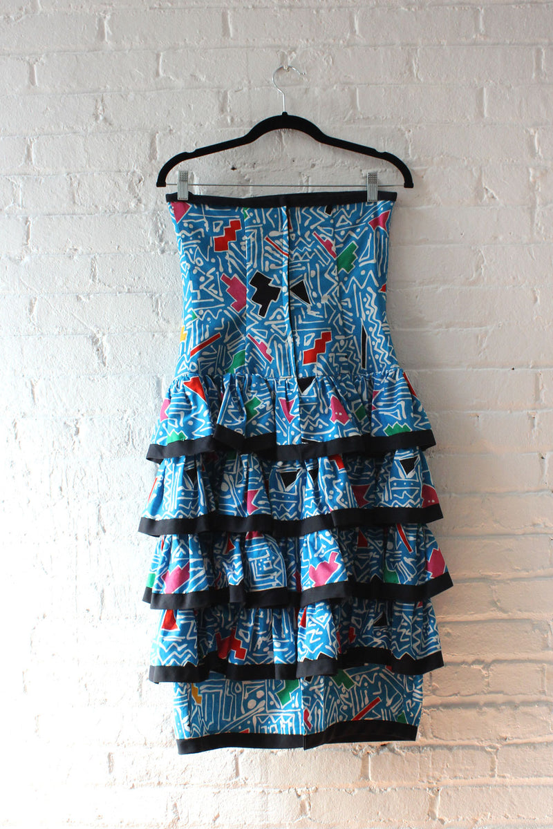 Tiered Squiggle Dress M