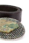 Earthy Stone Buckle Belt