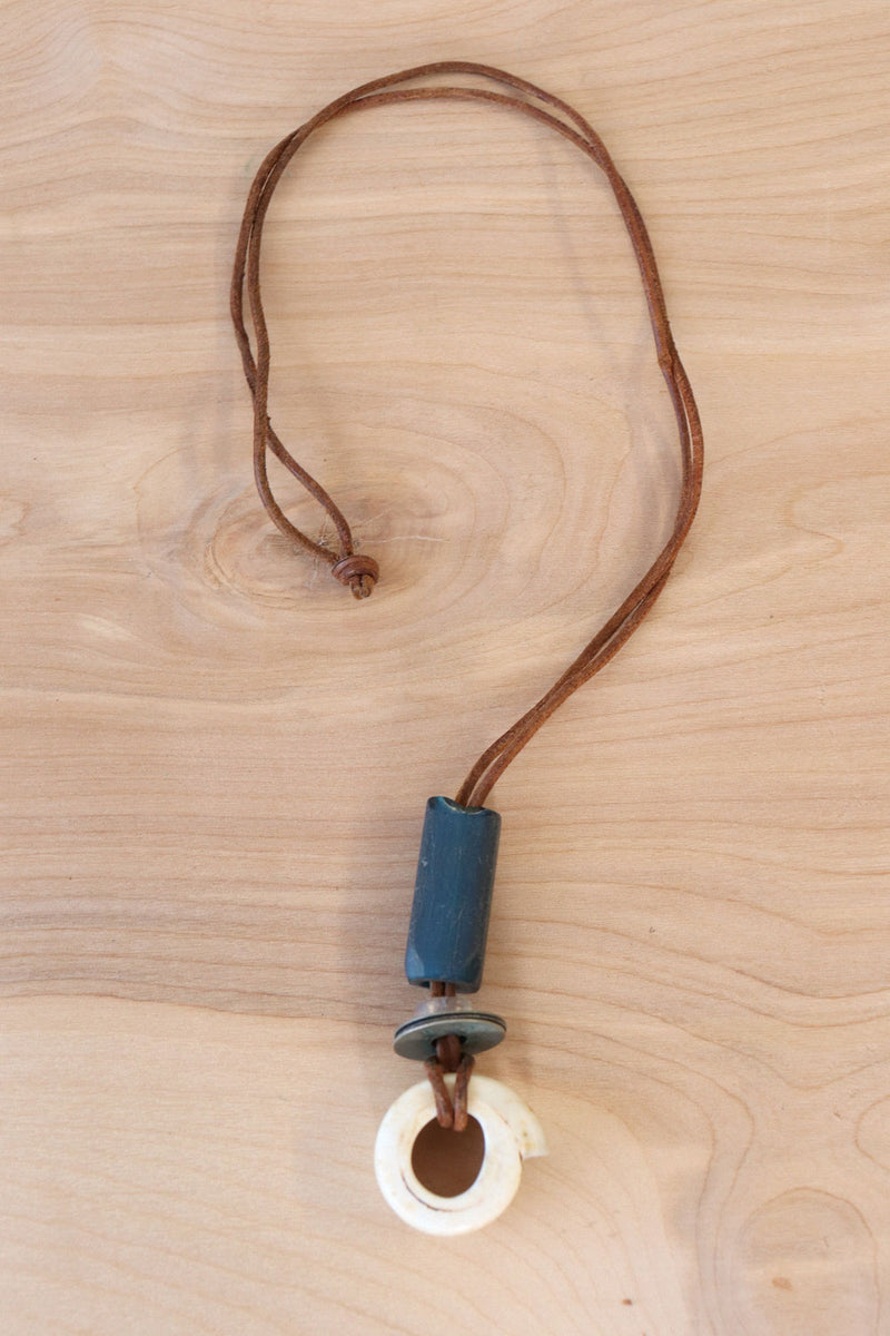 Chunky Shell & Glass Necklace