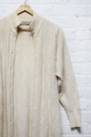 Cable Knit Snowy Cardigan Dress S