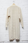 Cable Knit Snowy Cardigan Dress S