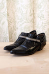 Italian Leather Harness Booties 7