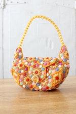 Apricot Embellished Party Purse