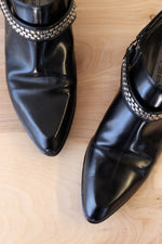 Italian Leather Harness Booties 7