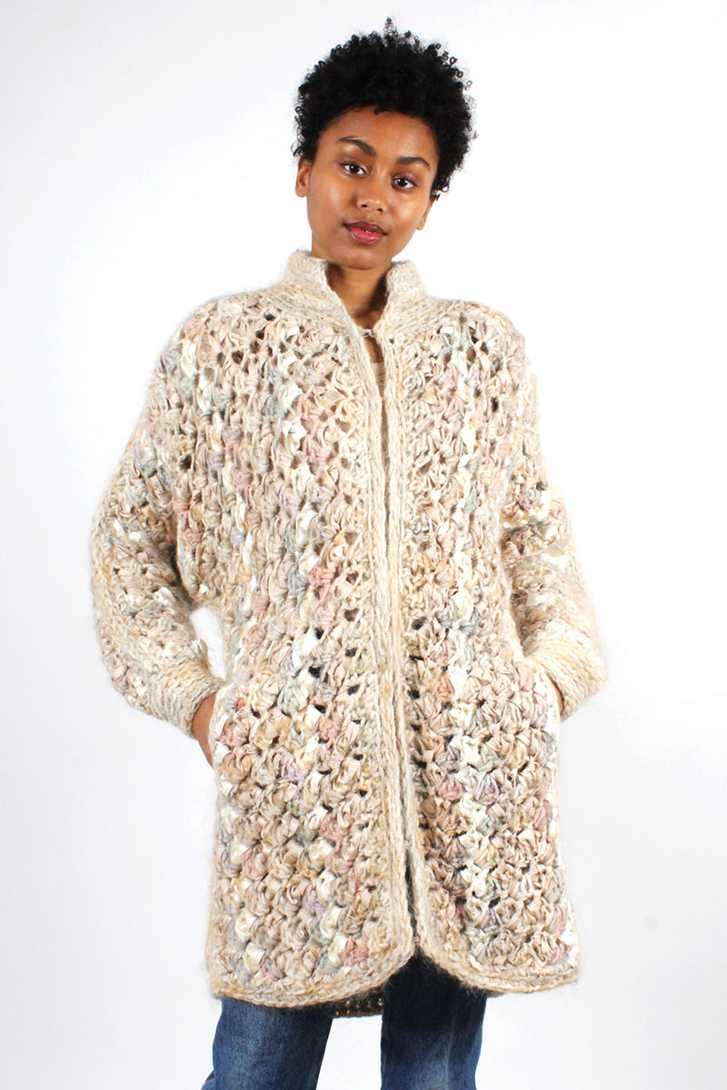 Estelle Textural Blush Sweater Coat S-L