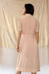 Petal Pink 1940s Rayon Dress S/M