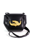 Gold Alligator Crossbody Bag