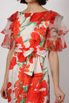 Kiki Hart Silk Poppy Calypso Dress M