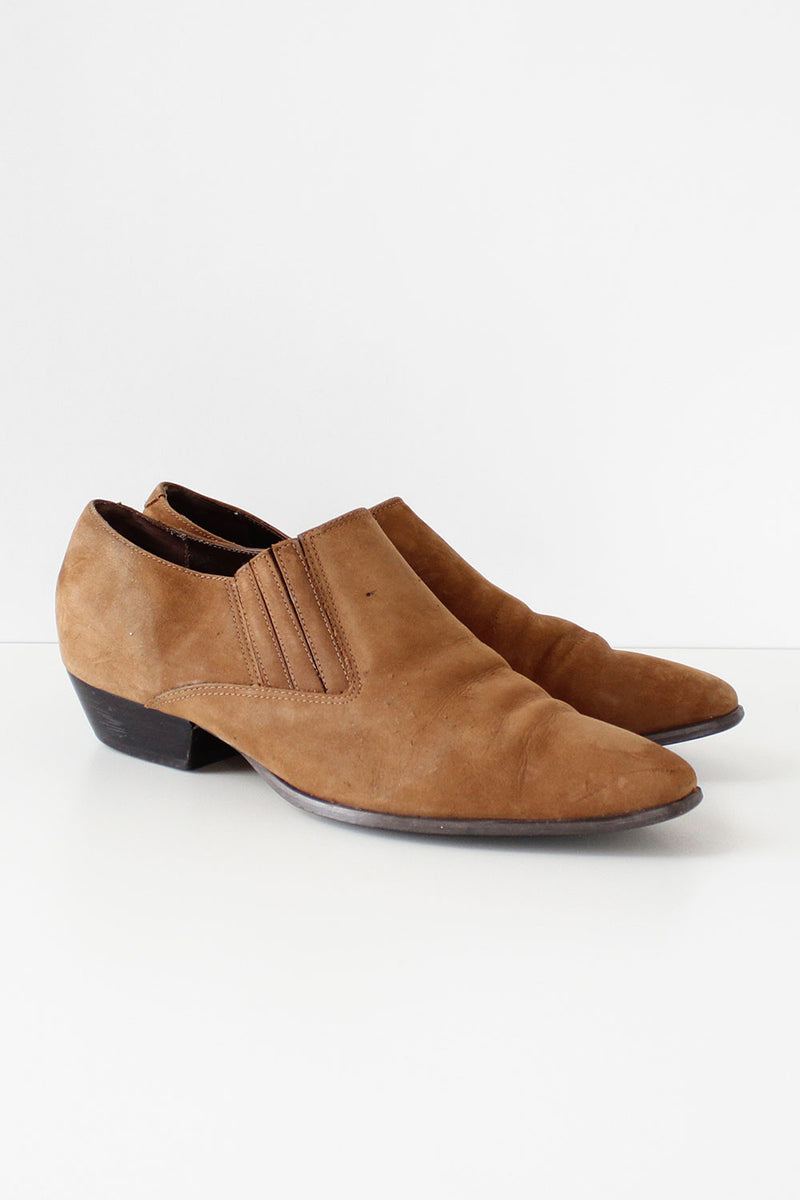 Chris Suede Western Booties 7 1/2-8