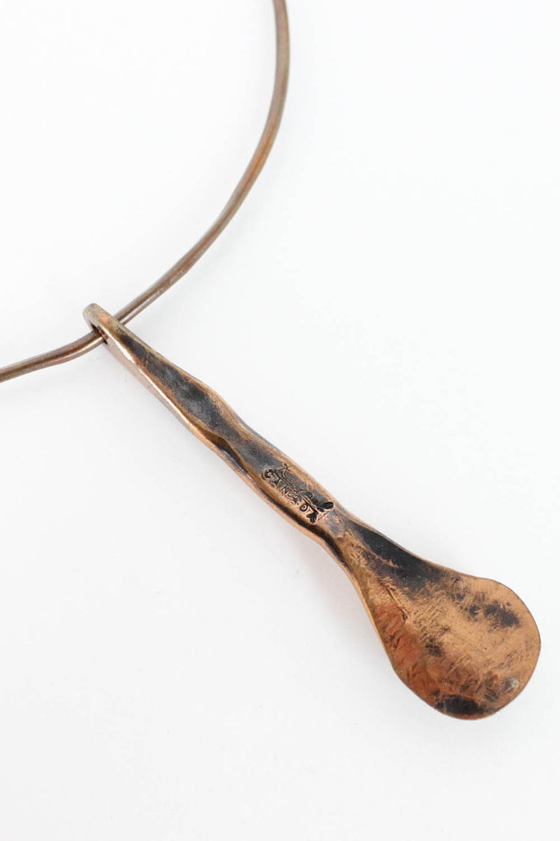 Copper Gem Drop Choker