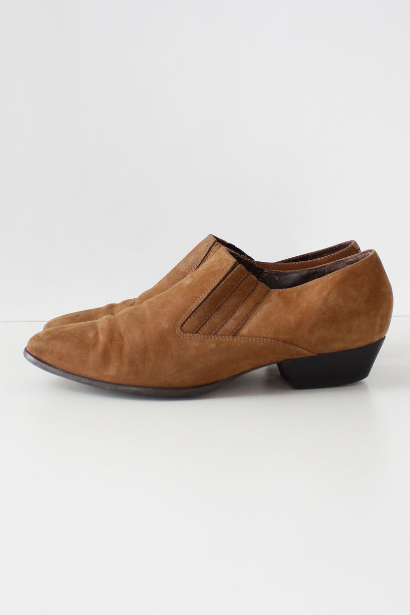 Chris Suede Western Booties 7 1/2-8
