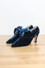Blue Velvet Pointed Heels 8.5