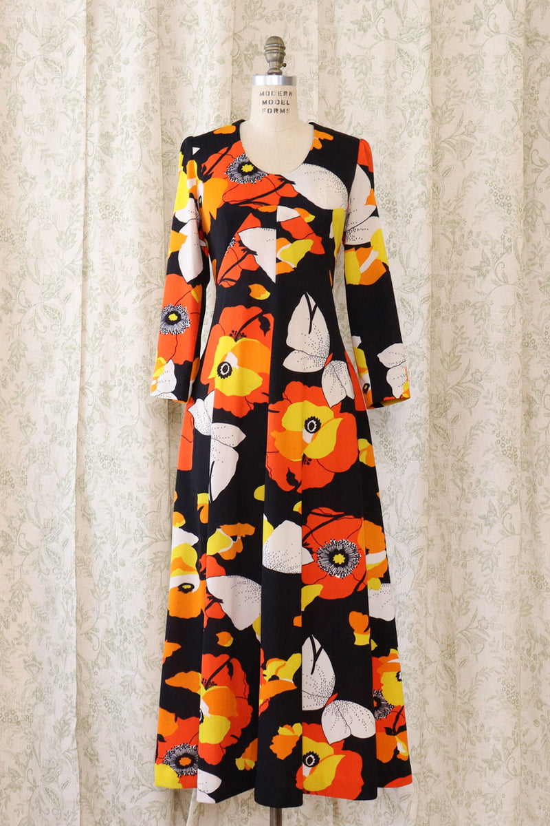 Poppy Butterfly Print Maxi L