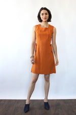 Pumpkin Linen Shift S/M