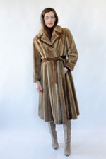 Princesa Faux Fur Striped Coat S/M