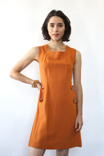 Pumpkin Linen Shift S/M